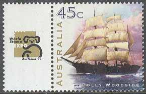 Australien – M 1794 IA + Zf Sjöfartshistoria – Segelfartyg – Polly Woodside, 45 C **
