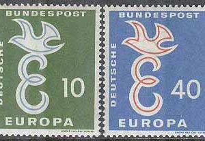 Tyskland – M  295-296 Europa CEPT 1958  Duvor, 2 kpl **