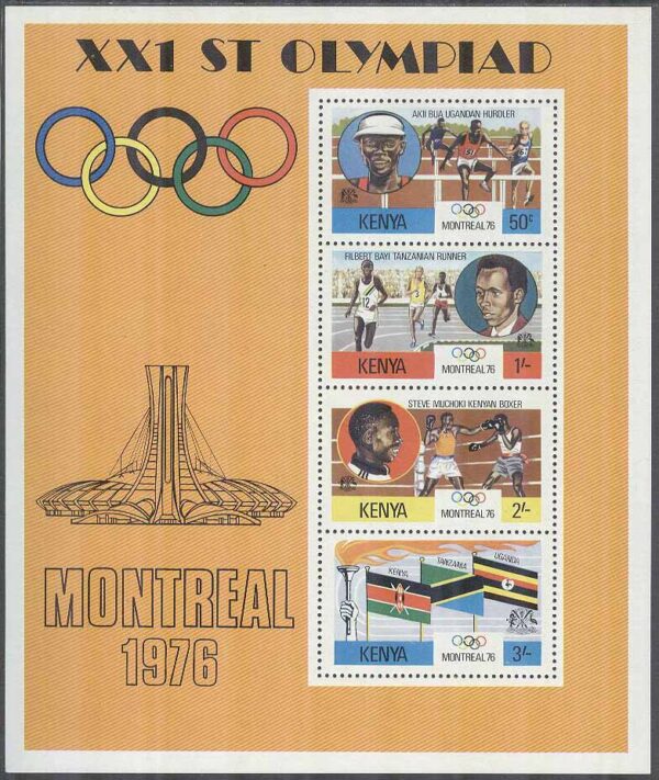 Kenya - M BL   2 OS i Montreal 1976 - Kenyanska idrottsmän, Block **