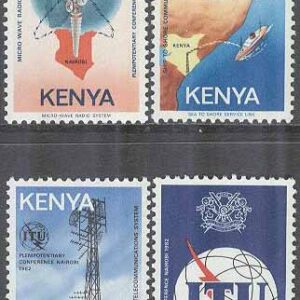 Kenya – M  231-234 Konferens för Internationella Teleunionen 1982, 4 kpl **