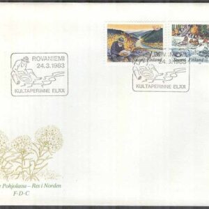 Finland – FDC 1983-03-24 – Norden VI. Res i Norden, 2 kpl Vinjett 1