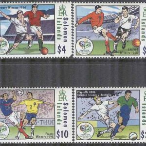 Solomon Islands – M 1305-1308 M i Fotboll i Tyskland 2006, 4 kpl **