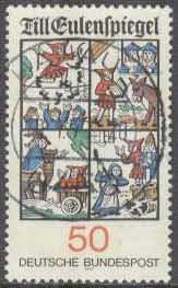 Tyskland – M  922 Till Eulenspiegel – Gammal folkbok, 1 kpl stpl