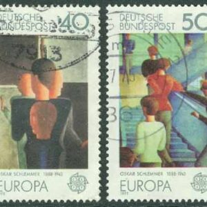 Tyskland – M  840-841 Europa CEPT 1975 Konst, 2 kpl stpl