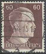 Deutsches Reich – M  797 Adolf Hitler – Rikskansler, 60 Pf stpl
