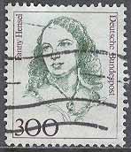 Tyskland – M 1433 Historiska kvinnor X – F Hensel – Musiker, 300 Pf stpl
