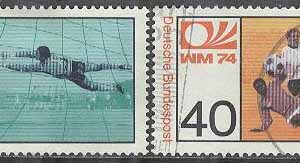 Tyskland – M  811-812 VM i Fotboll i Tyskland 1974, 2 kpl stpl