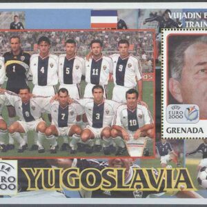 Grenada – M BL 570 EM i Fotboll i Belgien & Holland 2000 Jugoslavien, Block **