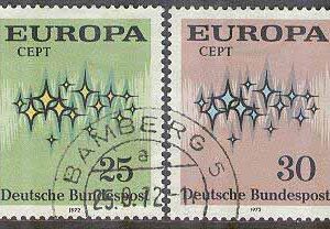 Tyskland – M  716-717 Europa CEPT 1972, 2 kpl stpl