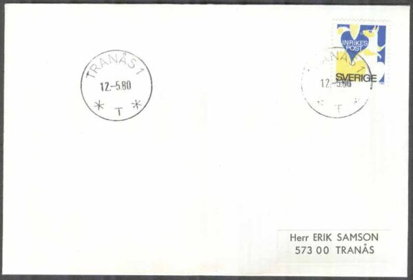 Sverige - FDC 1980-05-12 - Rabattmärken II, 1 märke Adressat Privat stämplat
