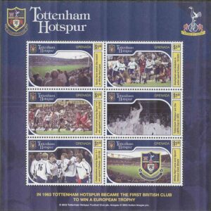 Grenada – M 5059-5064 Brittiska Fotbollslag – Tottenham Hotspur FC, Miniark kpl **