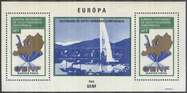 Ungern - M BL 103 A Konferens om europeisk säkerhet och samarbete (ESSE), Genève, block **