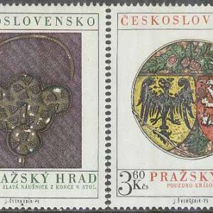 Tjeckoslovakien – M 2291-2292  Prags slott – Konstföremål, 2 kpl **
