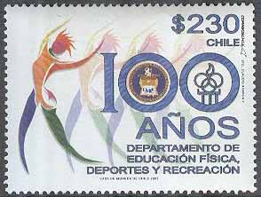 Chile – M 2139 Sport – Ministerium för Sport & Hälsa 100 år – Gymnastik, 1 kpl **