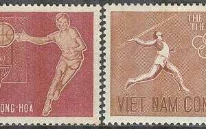 Sydvietnam – M  349-350 Sport – Basket – Friidrott, 2 olika (*)