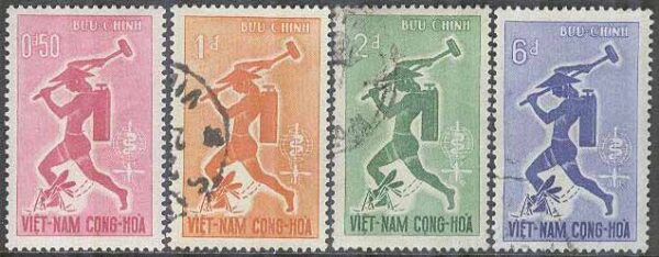 Sydvietnam - M  262-265 Kampen mot Malaria - Myggor, 4 kpl **/stpl