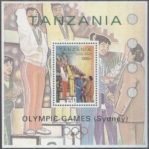 Tanzania – M BL 523 OS i Sydney 2000 – Prisutdelning, Block **