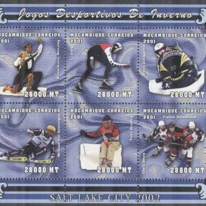 Mocambique – M 1976-1981 OS i Salt Lake City 2002 bla Skridsko, Miniark kpl **
