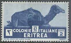 Italienska Eritrea – M  204 Landsmotiv, kamel, 2 C **