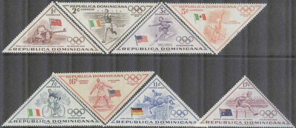 Dominikanska Republiken - M  613-620 A OS i Melbourne 1956 III, 8 kpl **