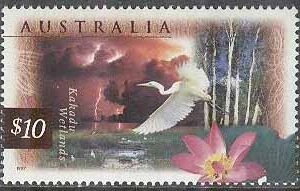 Australien – M 1633 Y Flora & Fauna – Fåglar – Ägretthäger, 10 $ **