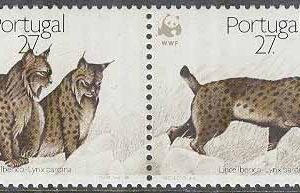Portugal – M 1741-1744 Kattdjur – Lodjur – Naturskydd – WWF, 4-strip kpl **