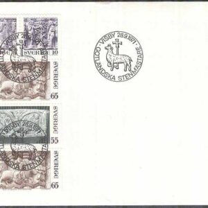 Sverige – FDC 1971-09-28 – Gotländska stenmästare, Block kpl
