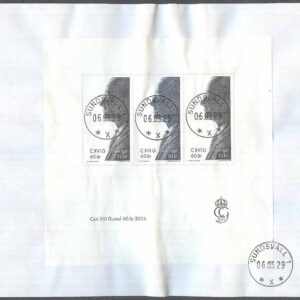 Sverige – FDC 2006-03-29 – Carl XVI Gustaf 60 år, Block Privatstämplad Sundsvall