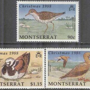 Montserrat – M  731-733 Jul 1988 – Fåglar bla Roskarl, 3 kpl **