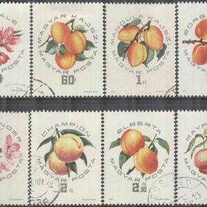 Ungern – M 2044-2051 A Nationell Aprikosutställning i Szegedin 1964, 8 kpl stpl