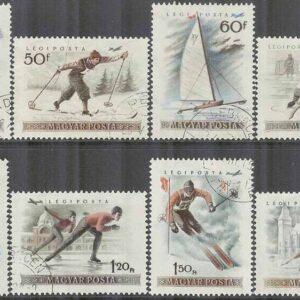 Ungern – M 1409-1416 Vintersport & EM i Koståkning & Skridsko, 8 kpl stpl