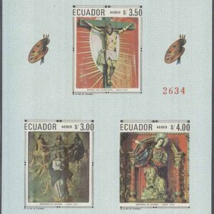 Ecuador – M BL  48 Konst & Skulpturer av Kruistus, Block **