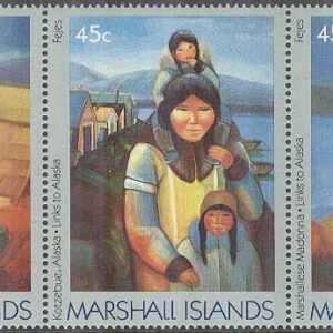 Marshall Islands – M  209-211 Förbindelser med Alaska – Konst, 3-strip kpl **