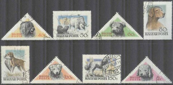 Ungern - M 1460-1467 Ungerska Hundar bla Komondor, 8 kpl stpl