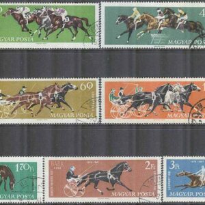 Ungern – M 1776-1782 A Hästar – Hästsport bla Trav & Galopp, 7 kpl stpl