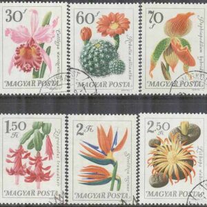 Ungern – M 2164-2173 A Blommor i Botanisk trädgård bla Orkidéer, 10 kpl stpl
