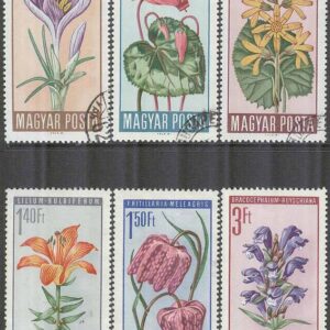Ungern – M 2212-2217 A Skyddade Blommor bla Cyklamen, 6 kpl stpl