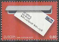 Belgien – M 3827 Europa 2008 Brev, 1 kpl **