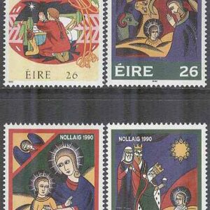 Irland – M  737-740 Jul 1990 bla Barn som ber vid granen, 4 kpl **