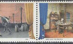 Irland – M  733-736 Irländsk Teater bla I väntan på Godot, 4-strip kpl **