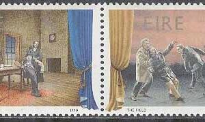 Irland – M  736-733 Irländsk Teater bla I väntan på Godot, 4-strip kpl **
