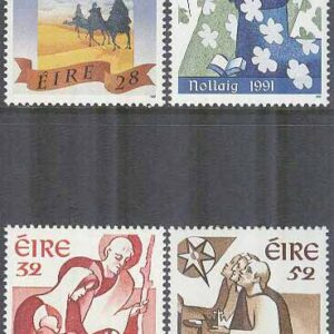 Irland – M  776-779 Jul 1991 – Konst bla Kristi födelse, 4 kpl **