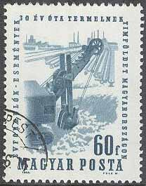 Ungern – M 2061 A Gruvarbetarnas Dag 1964 – Grävskopa, 1 kpl stpl