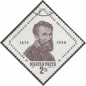 Ungern – M 2030 A Michelangelo död i 400 år – Konstnär, 1 kpl stpl