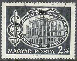 Ungern – M 2364 A Eötvös Loránd-universitetet 300 år – Byggnad, 1 kpl stpl