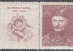 Tjeckoslovakien – M  543 + Zf 11:e Sokolkongressen II – J Vaní∑ek,  3.00 K **