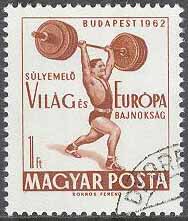 Ungern – M 1865 A Sport – VM & EM i Tyngdlyftning 1962, 1 kpl stpl
