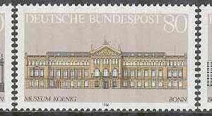 Tyskland – M 1287-1289 Berömda Byggnader i bla Berlin, 3 kpl **