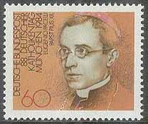 Tyskland – M 1220 Tyska katolska dagen 1984 – Påve Pius XII, 1 kpl **