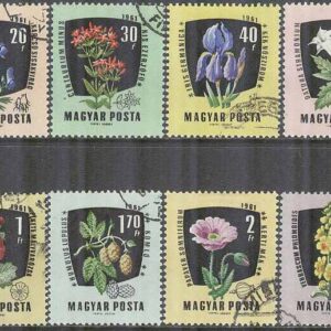 Ungern – M 1799-1806 A Läkeväxter bla Rosenmalva, 8 kpl stpl